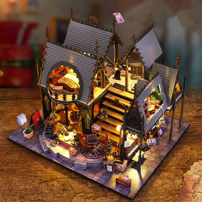 Luna Magic House Retro DIY Dollhouse Kit