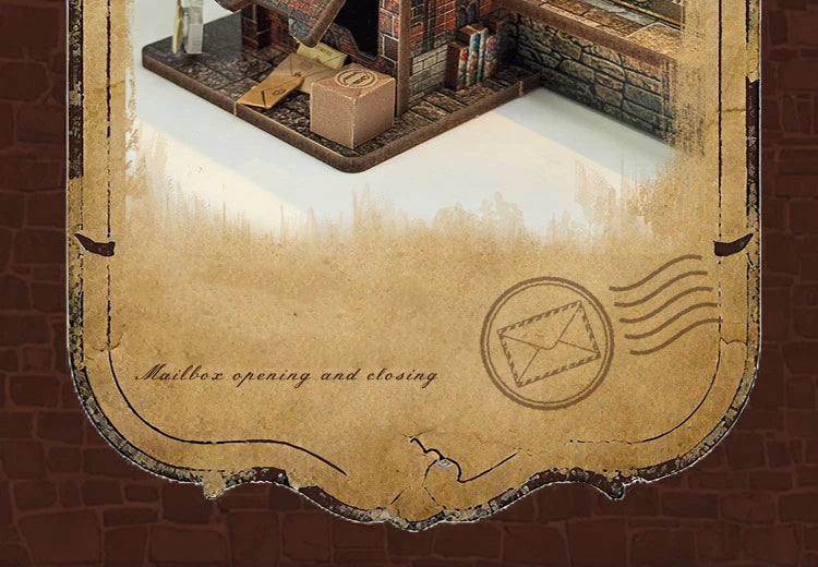 Wooden Miniature Model Owl Post Office 3d wooden puzzle – building process