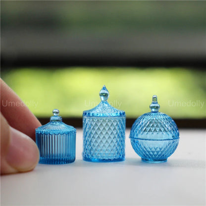1:6 Miniature Dollhouse Glassware Set – Decanters & Cups