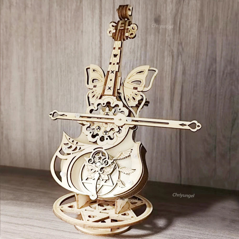 Wooden Cello Model Violin Building 3d wooden puzzle – view 12