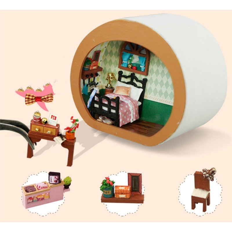 Bear House DIY Miniature House Kit