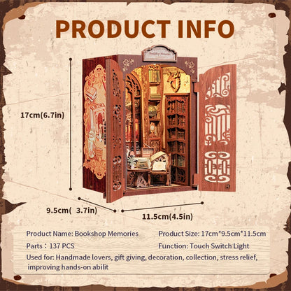Owl Bookstore DIY Booknook Kit