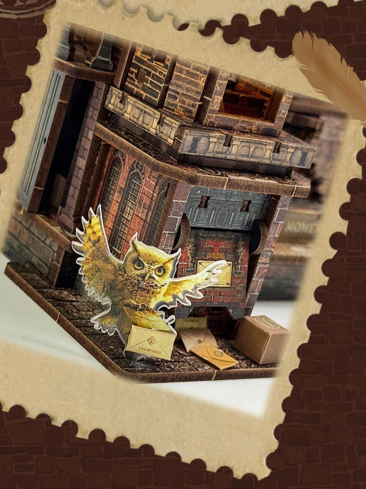 Wooden Miniature Model Owl Post Office 3d wooden puzzle – view 13