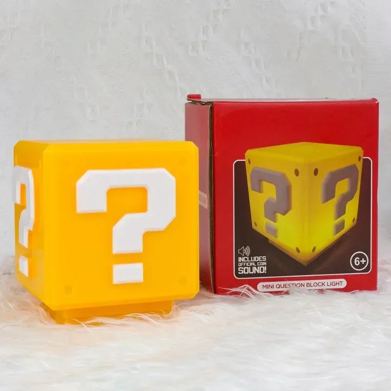 Question Mark Super Bro LED Figurine music box kit – side angle