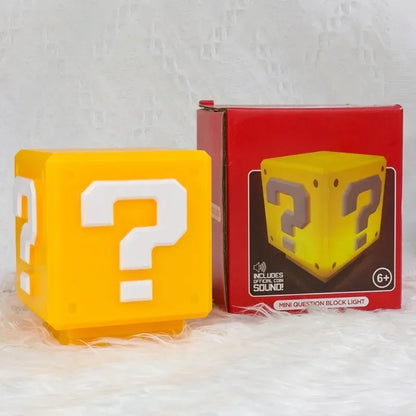 Question Mark Super Bro LED Figurine music box kit – side angle