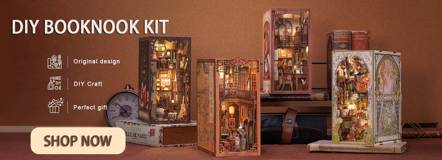 CUTEBEE Book Nook Kit Sets