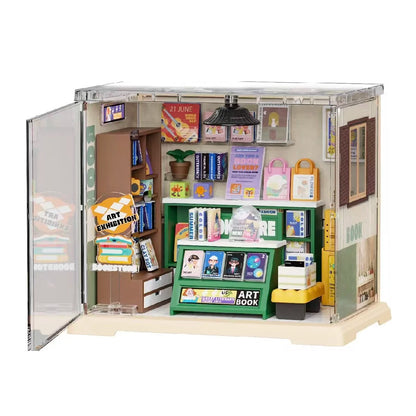 Kit per casa in miniatura fai da te per caffetteria ad angolo