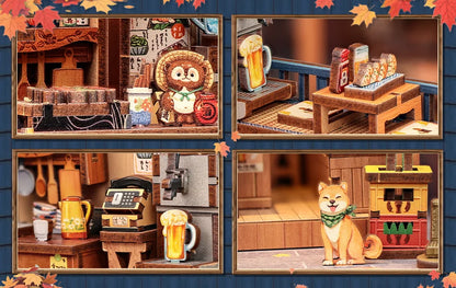 Miniature Bookshelf Insert Wooden book nook kit – view 12