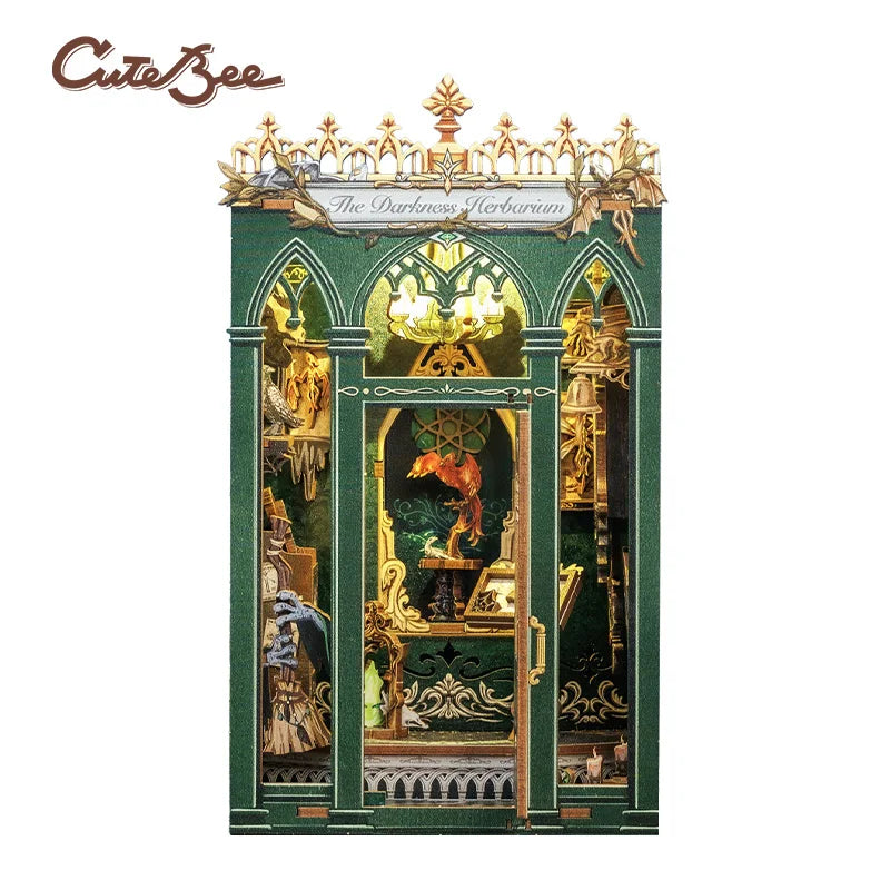 Darkness Herbarium DIY Book Nook Kit - LED Lighting Feature