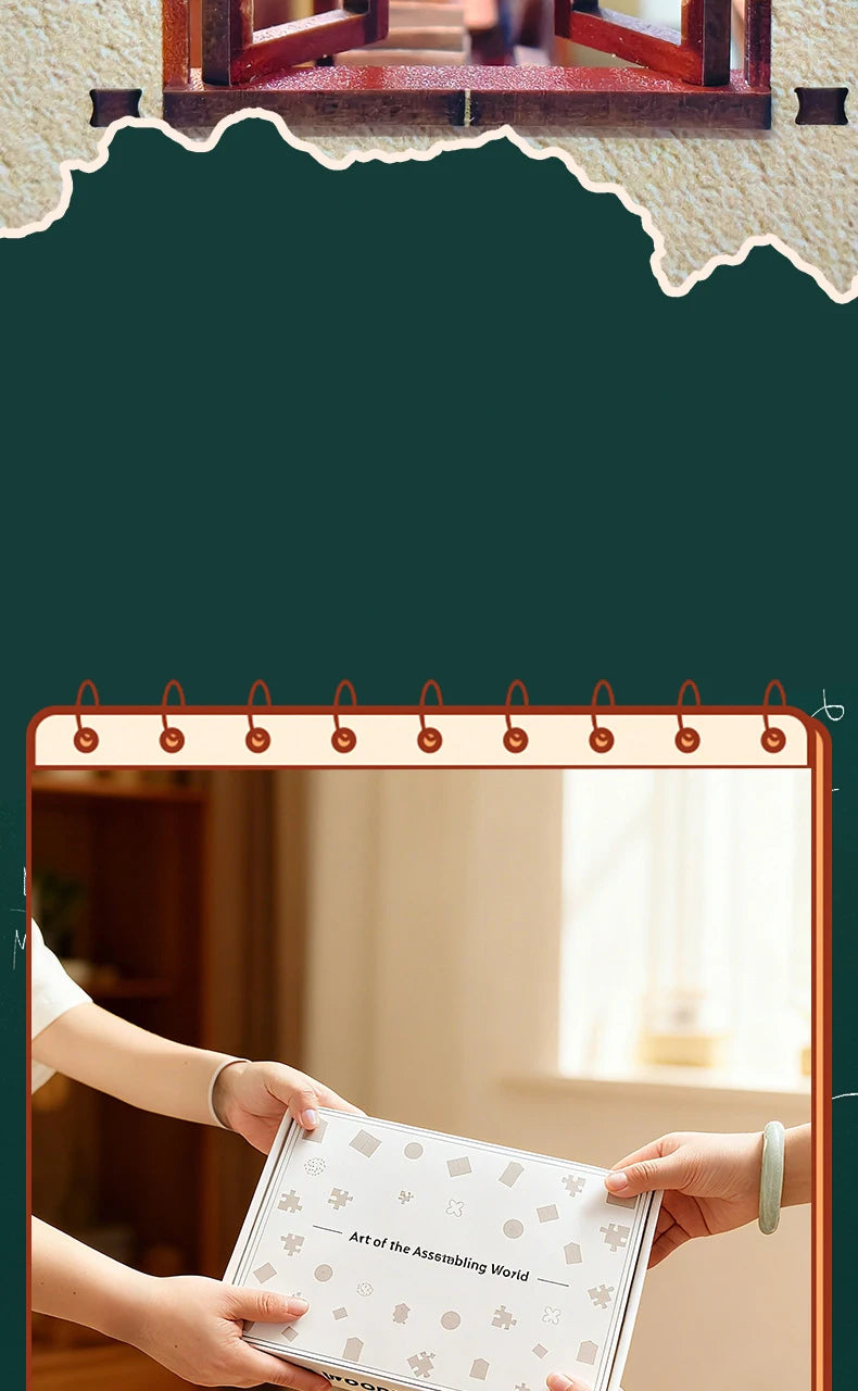 Wooden the Classroom Miniature Student Days 3d wooden puzzle – view 29