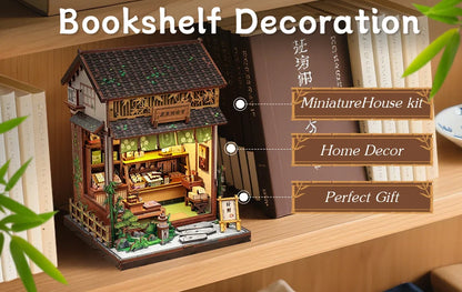 Miniature Bookshelf Insert Wooden book nook kit – view 39