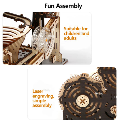 Marble Run Set Mechanical Model 3d wooden puzzle – view 39