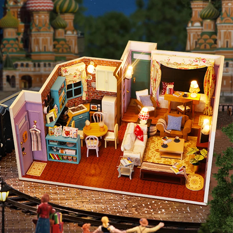 Monica s Apartment DIY Miniature House Kit - Complete DIY Kit