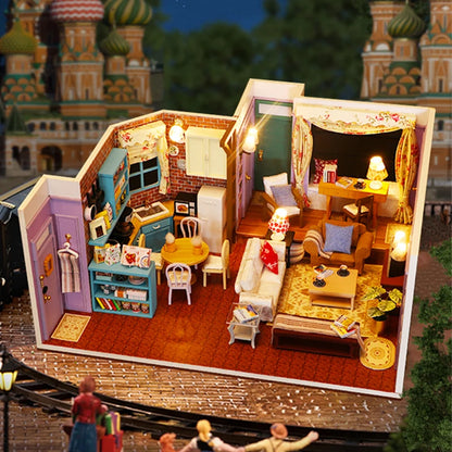 Monica s Apartment DIY Miniature House Kit - Complete DIY Kit