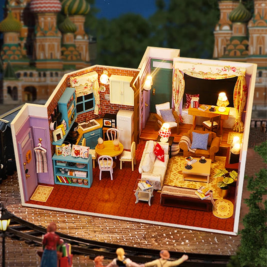 Monica s Apartment DIY Miniature House Kit - Complete DIY Kit