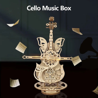 Wooden Cello Model Violin Building 3d wooden puzzle – view 26