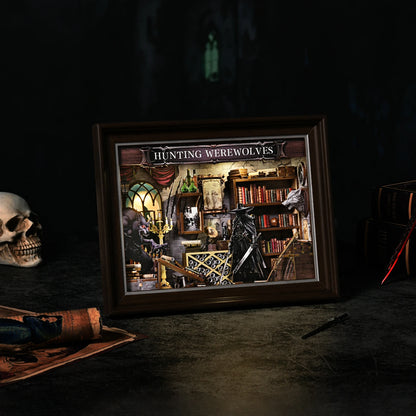 Werewolf Hunter DIY Book Nook Kit - Finished Display