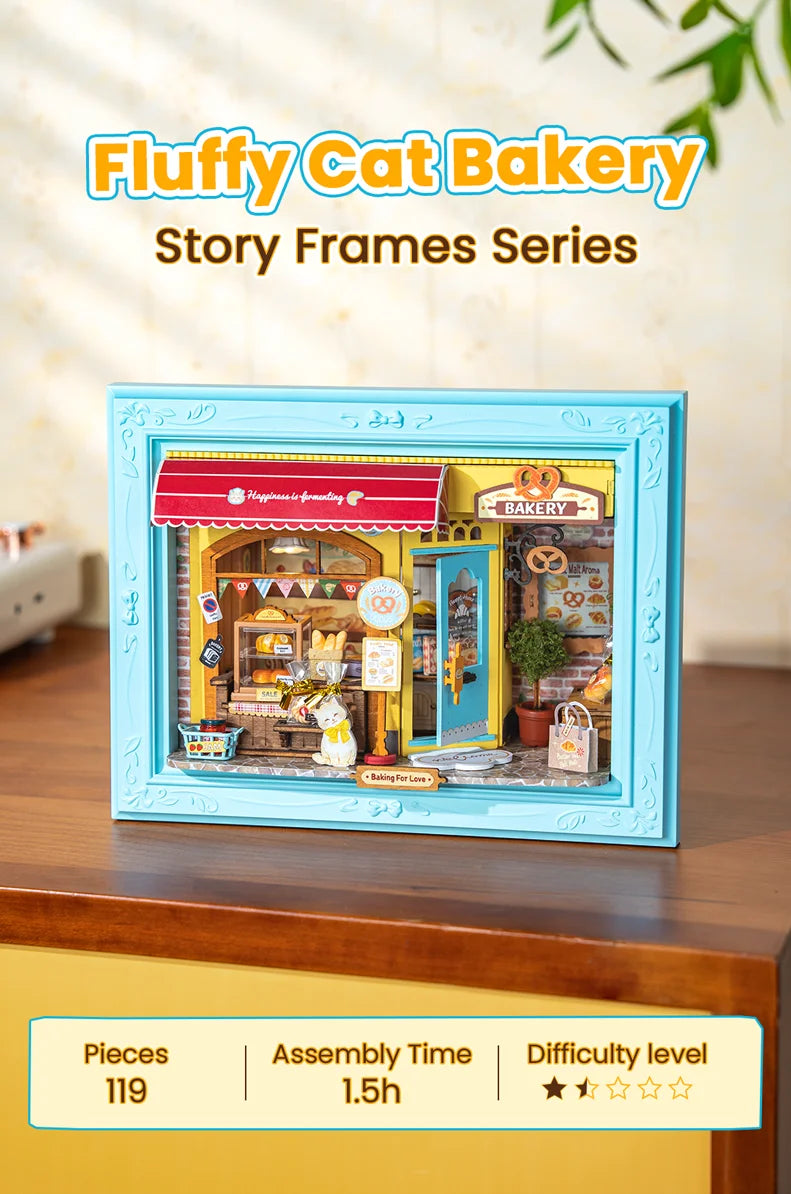 3D Shadow Box LED Light Up with Frame 3d wooden puzzle – detailed view