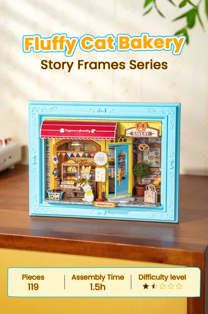 3D Shadow Box LED Light Up with Frame 3d wooden puzzle – detailed view