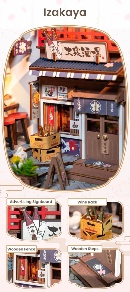 Sakura Wine Alley DIY Booknook Kit