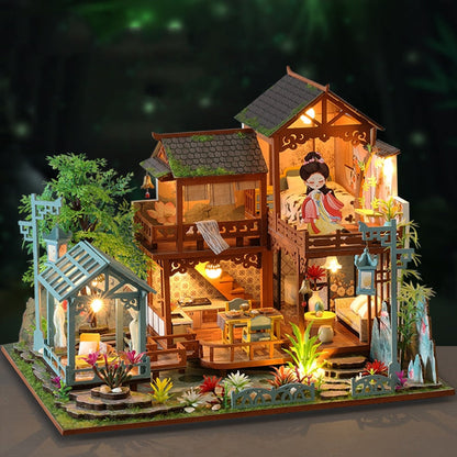 Chinese Ancient Garden Room DIY Dollhouse Kit