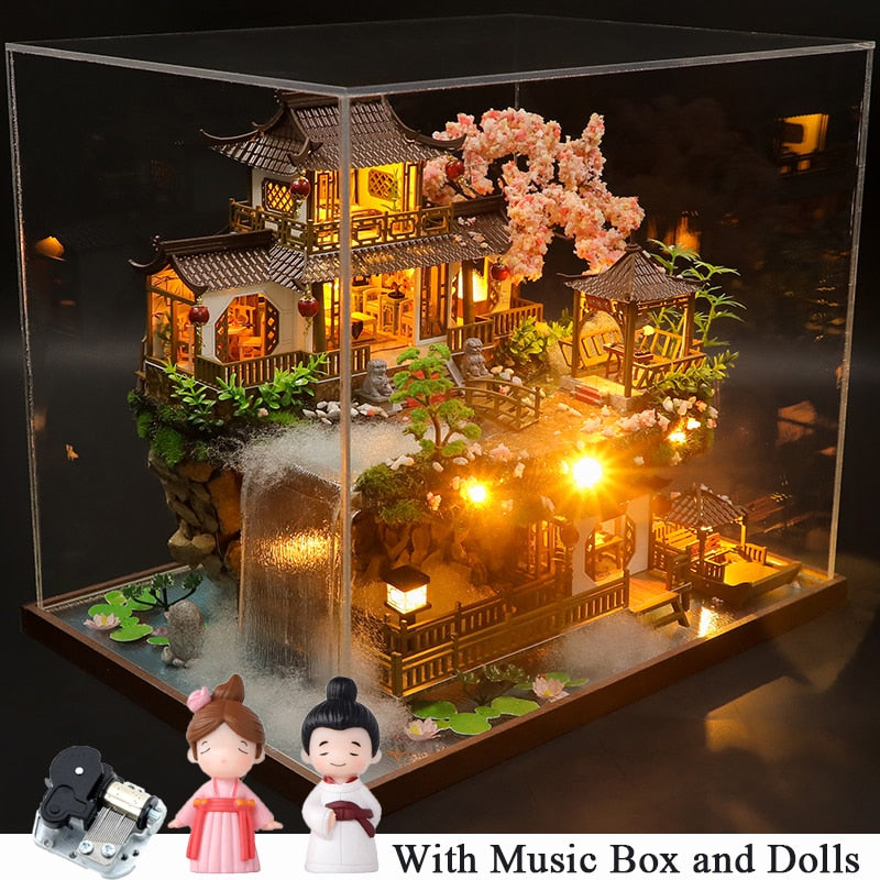 Big Chinese Garden DIY Dollhouse Kit