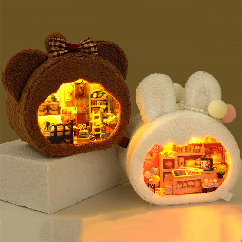 Bear House DIY Miniature House Kit