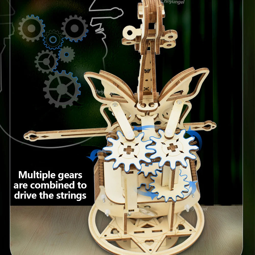 Wooden Cello Model Violin Building 3d wooden puzzle – view 29