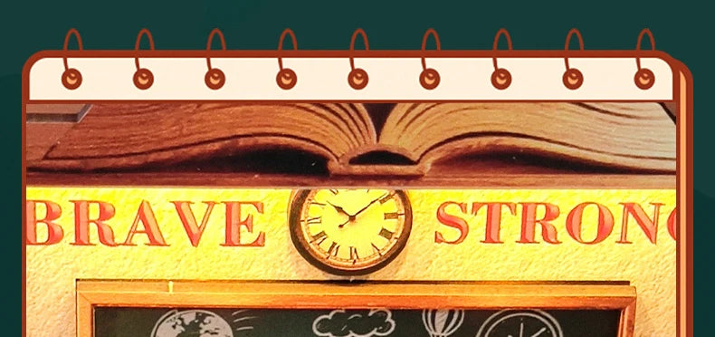 Wooden the Classroom Miniature Student Days 3d wooden puzzle – view 18