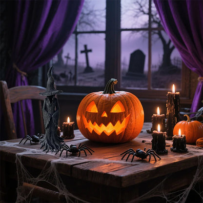 Gothic Ghost Witch Statue book nook kit – side angle