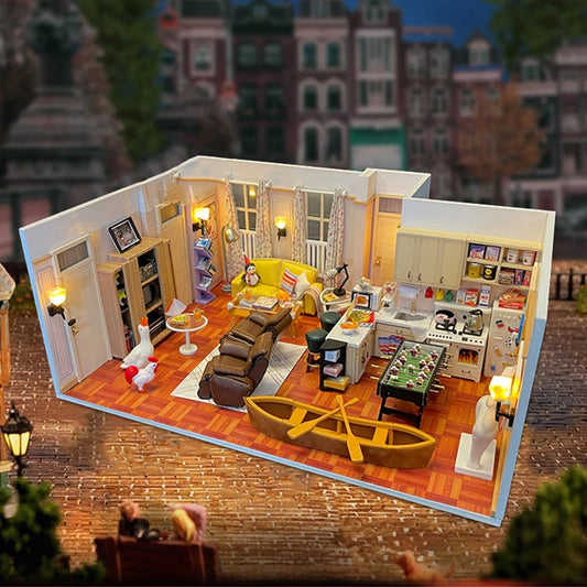 Joey s Apartment DIY Miniature House Kit - Complete DIY Kit