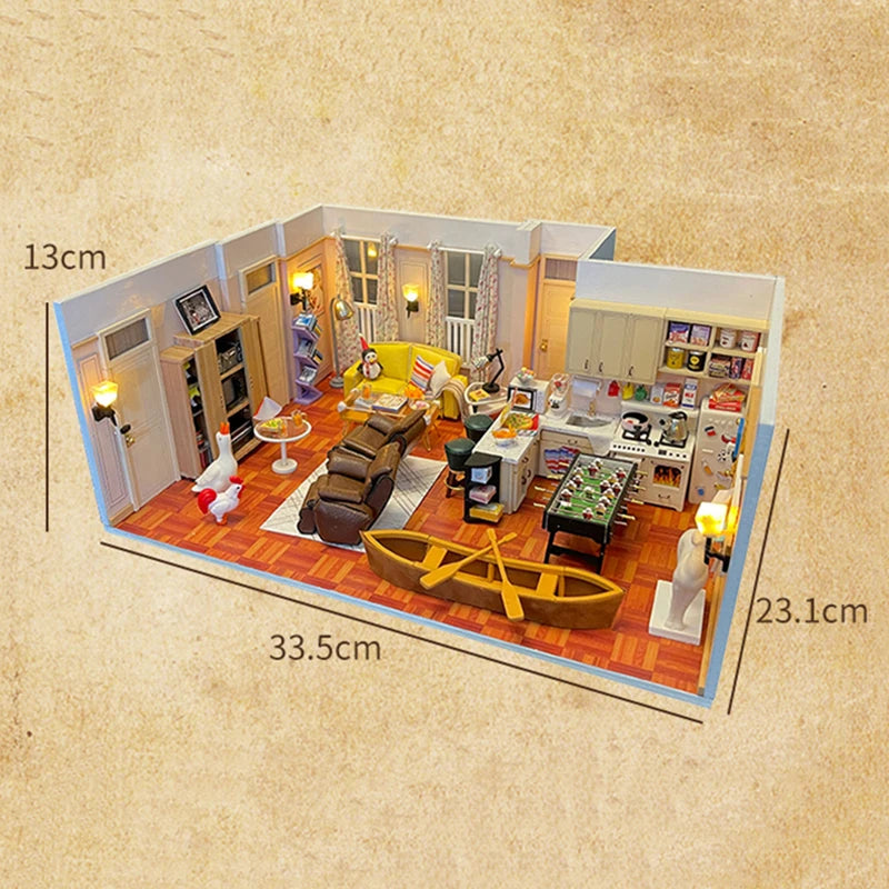 Joey s Apartment DIY Miniature House Kit - Assembly Components