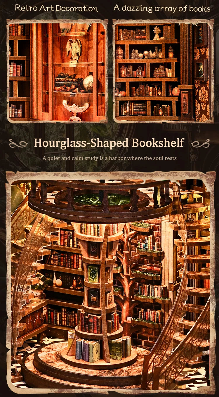 Wisdom Rings Archive DIY Book Nook Kit - Finished Display