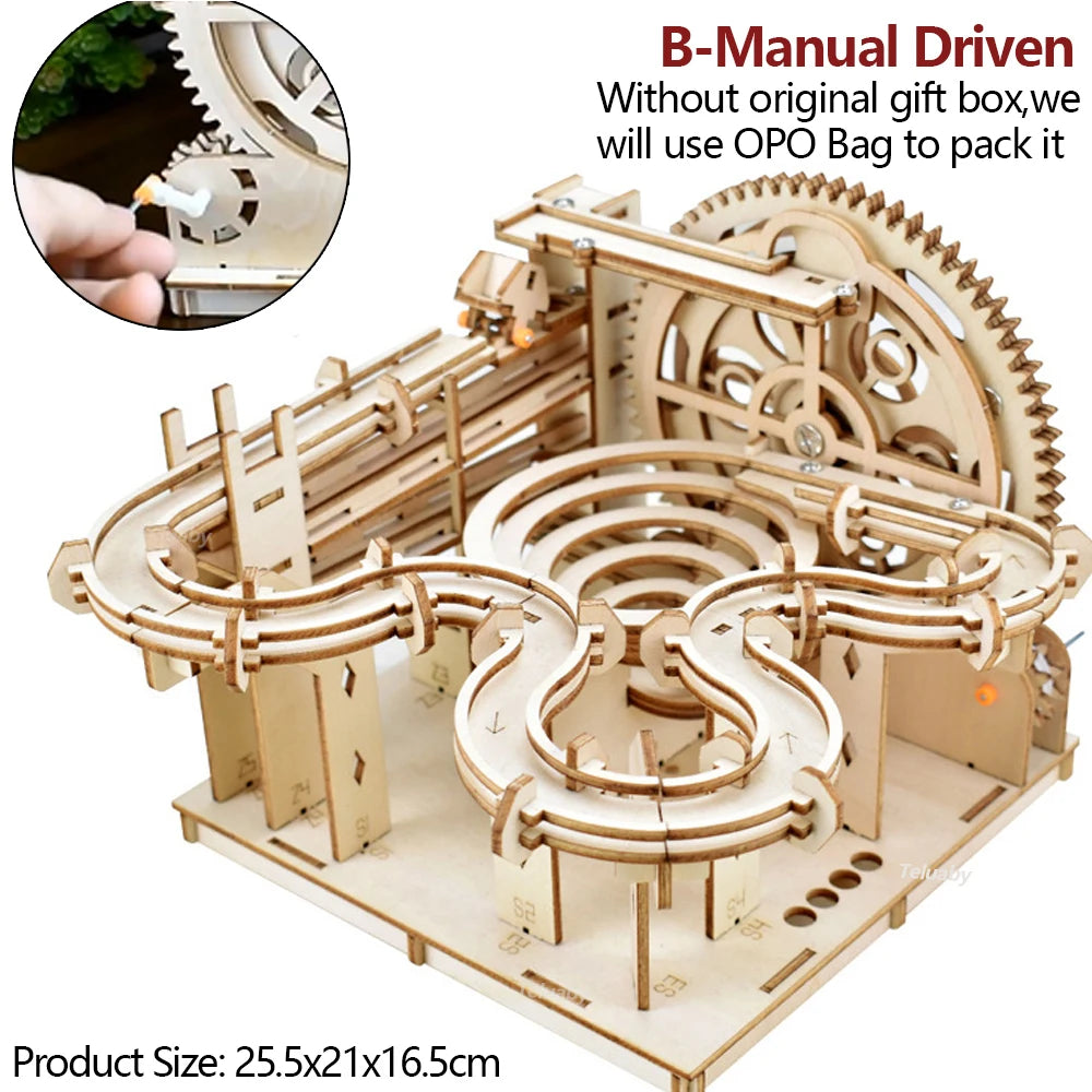Marble Run Set Mechanical Model 3d wooden puzzle – view 20
