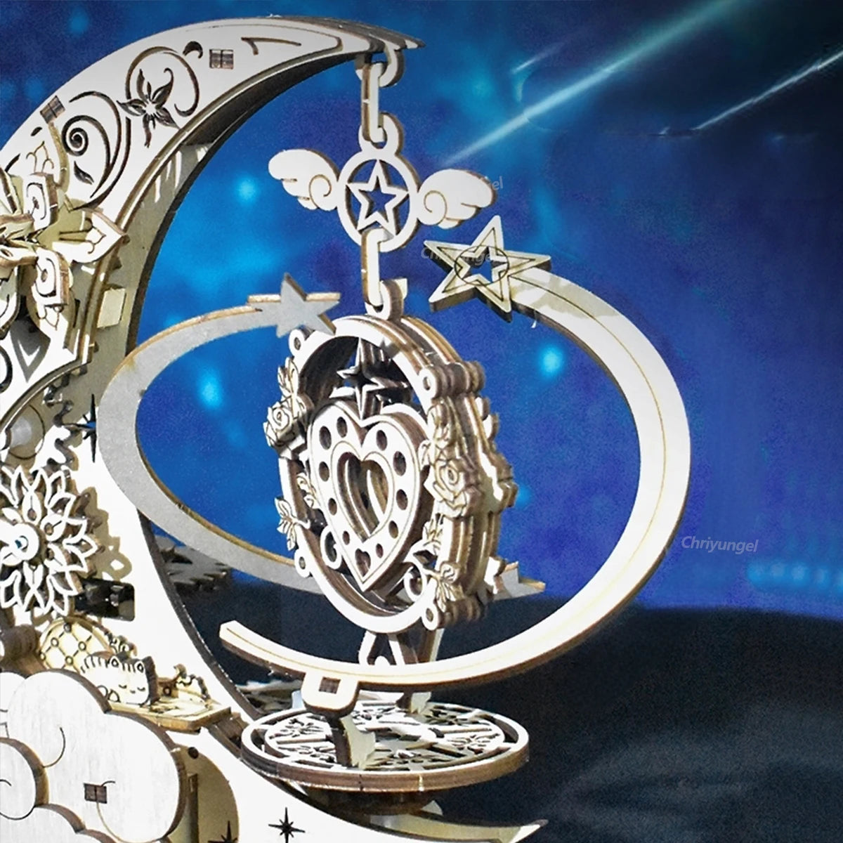Moon Star Model Rotating 3d wooden puzzle – view 33