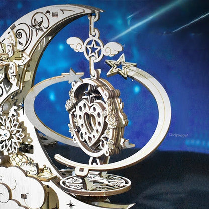 Moon Star Model Rotating 3d wooden puzzle – view 33