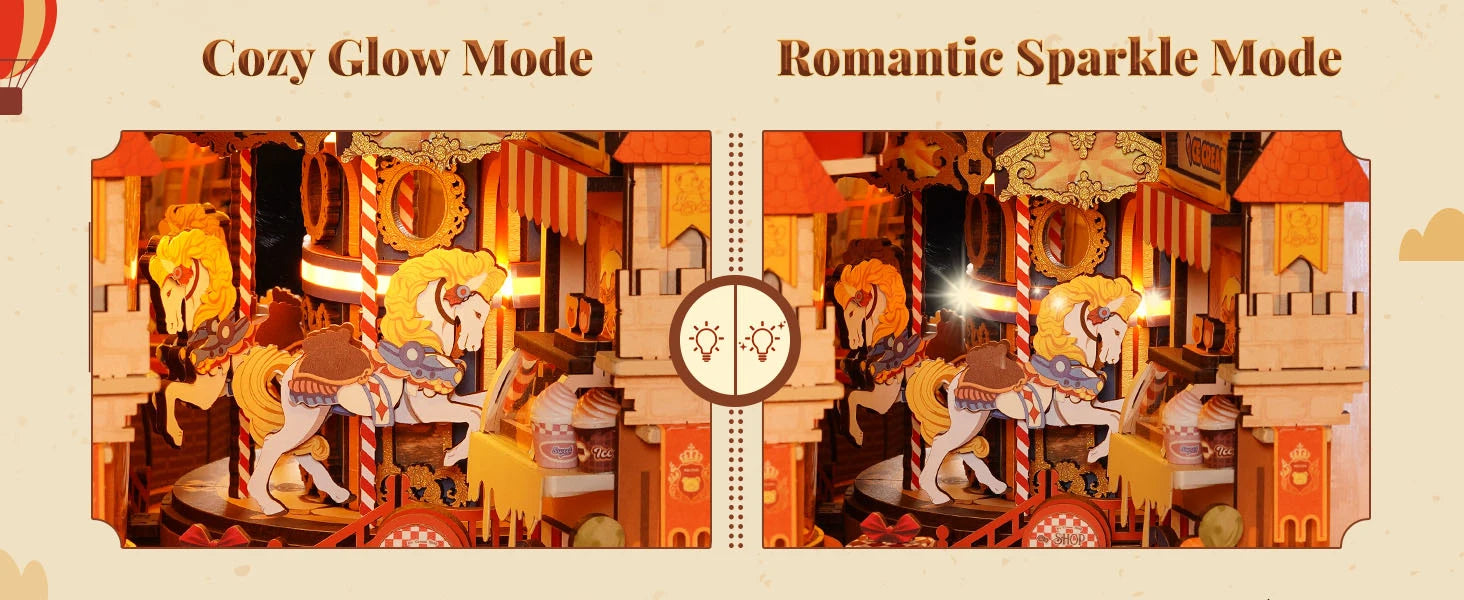 Fairytale Amusement Park book nook kit – display setup