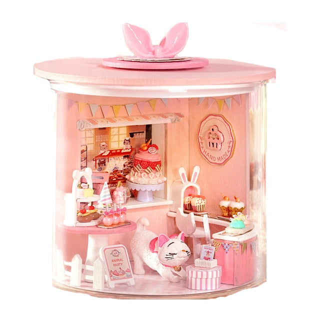 DIY Mini Casa Magic Greenhouse Garden Dollhouse Kit