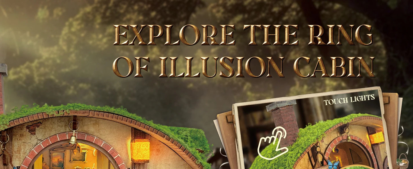 Magic Ring House DIY Book Nook Kit (Hobbit Style Miniature)