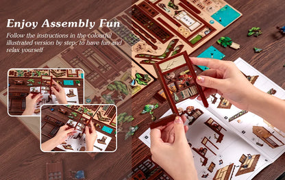 Miniature Bookshelf Insert Wooden book nook kit – view 25