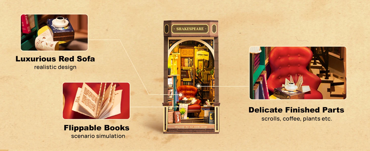 Shakespeare DIY Book Nook Kit