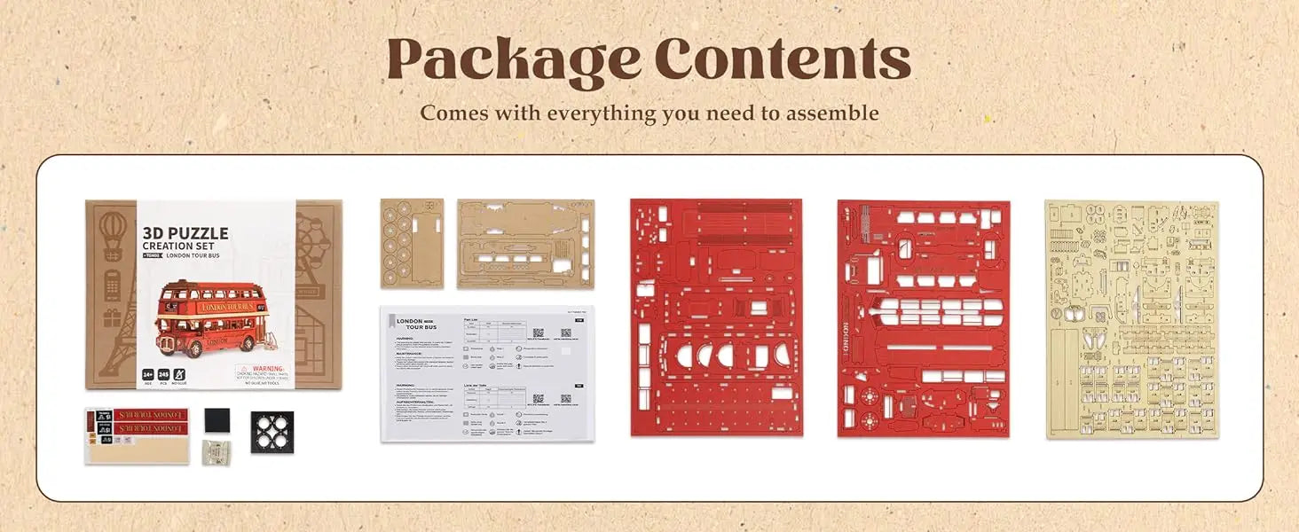London Tour Bus DIY Miniature House Kit - View 11 of 15