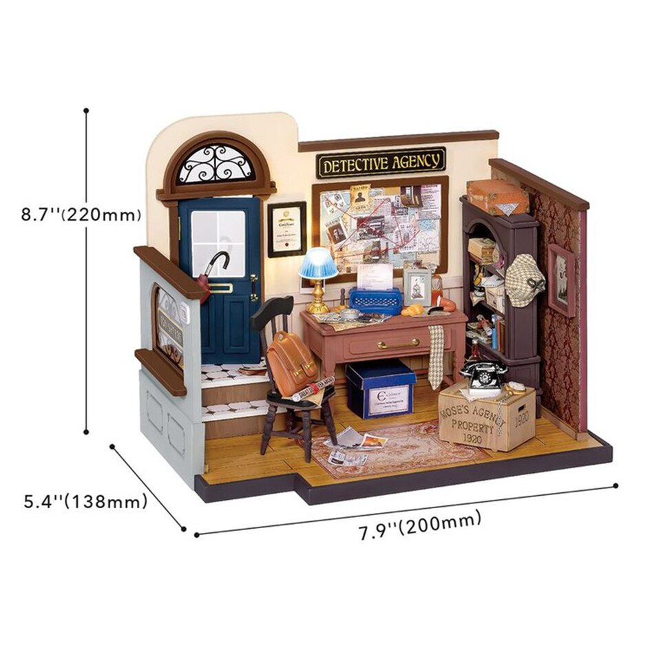 Rolife Mose's Detective Agency DIY Dollhouse Kit