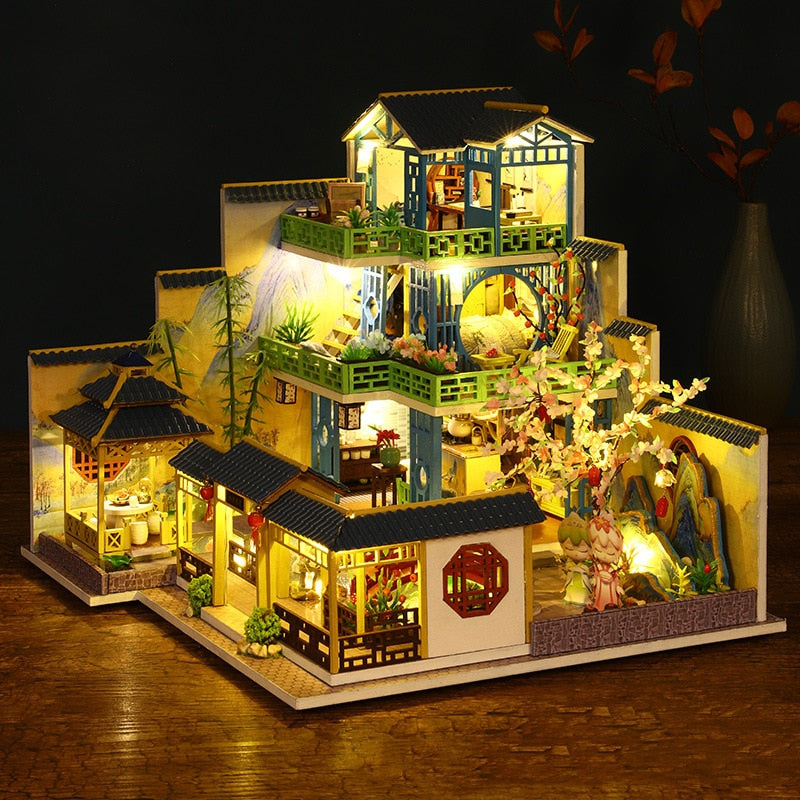 Japanese Garden DIY Dollhouse Kit