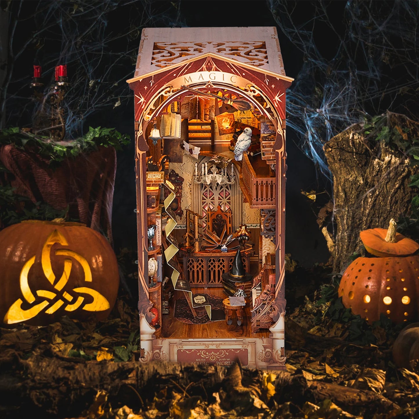 Magic World DIY Book Nook Kit – Wizard Study Room for Fantasy Lovers