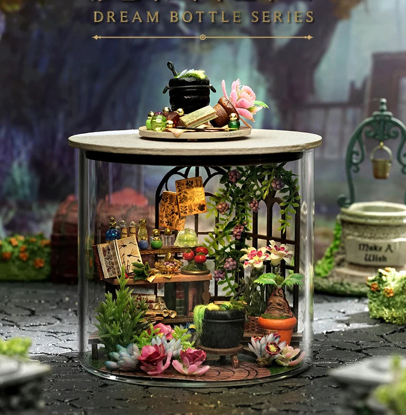 Cozy Bedroom Loft DIY Miniature House Kit - Interior Design