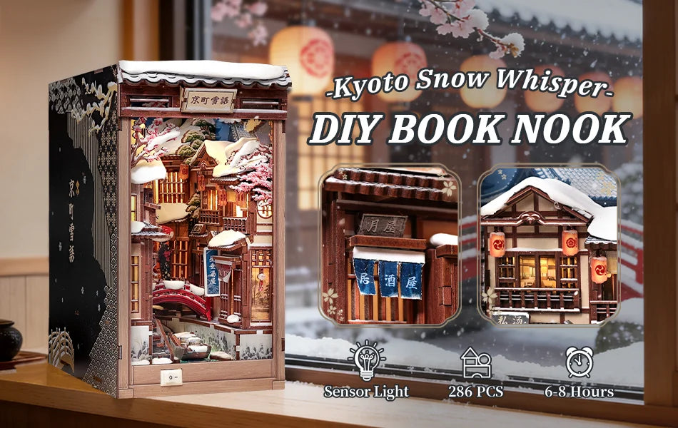 Kyoto Snow Whisper Miniature book nook kit – view 12