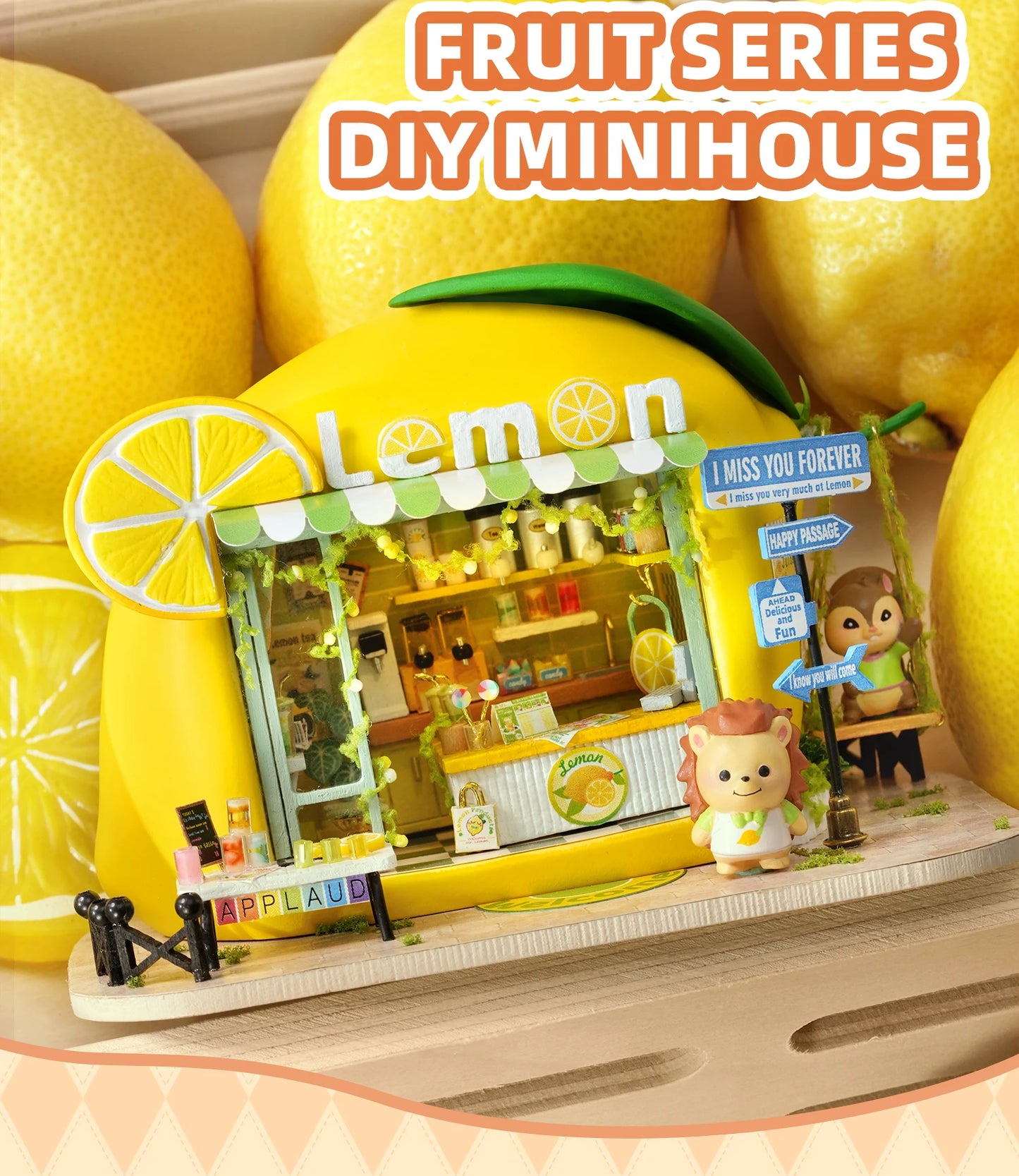 Wooden Miniature Furniture miniature house kit – building process