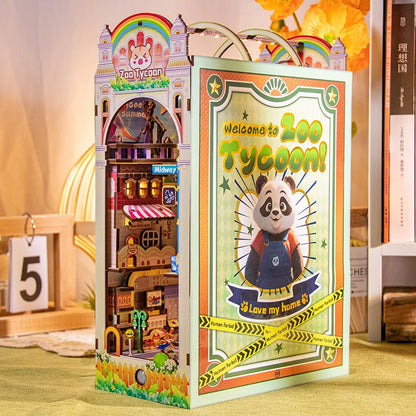 Panda Land Series DIY Book Nook Kit - LED Lighting Feature