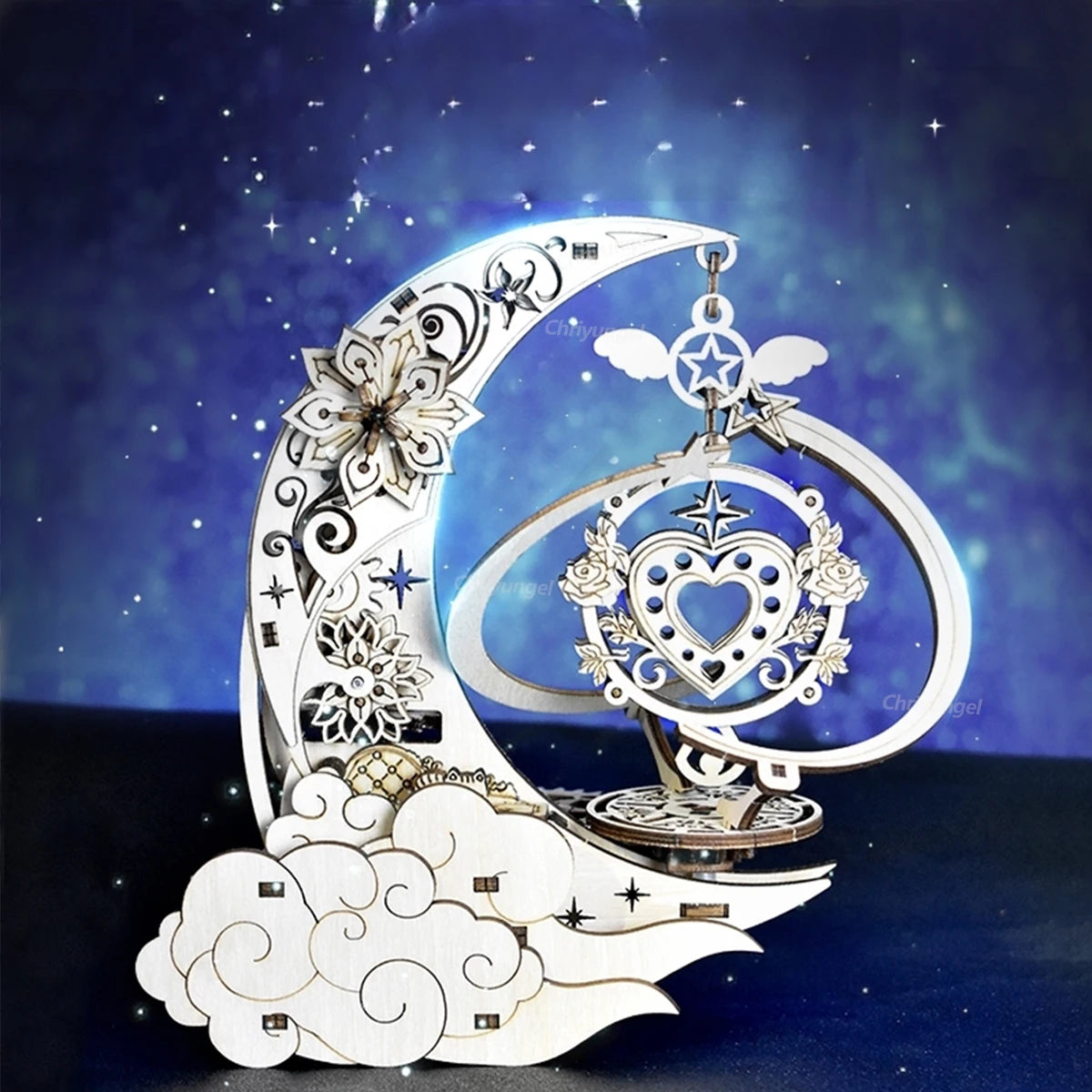 Moon Star Model Rotating 3d wooden puzzle – view 32